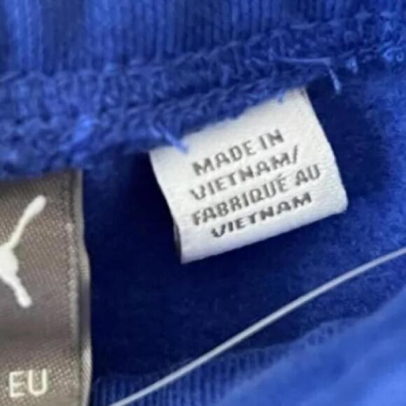 Puma Men's Big Fleece Logo 10in Shorts Royal Sapphire/Blk/Wht-Short - Picture 10 of 13